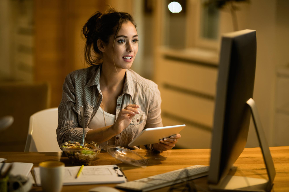 Focused remote work from home